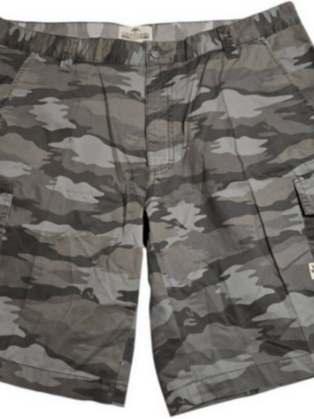 Commander Life Camo Gray Mens Endom Cargo Shorts  38 Cotton NWT MSRP $40